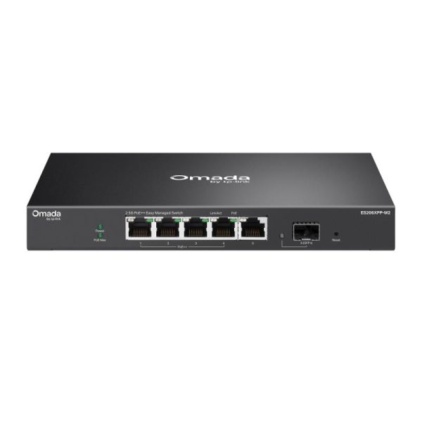 Omada 5-Port 2.5GBASE-T and 1-Port 10GE SFP+ Easy Managed Switch