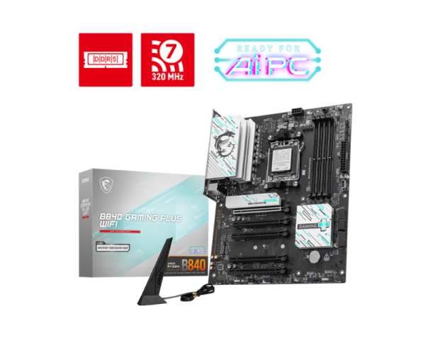 Placa de baza MSI B840 GAMING PLUS WIFI, Socket AM5,