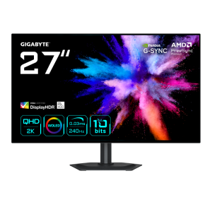 Monitor Gaming GIGABYTE GO27Q24G, 27", 2560 x 1440 pixeli, Black,