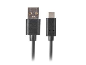 Cablu USB-C(M)  USB-A(M) 2.0 1 m negru QC 3.0