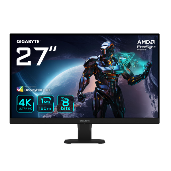 Monitor Commercial Gigabyte GS27U, 27", 3840 x 2160 pixeli, Black,