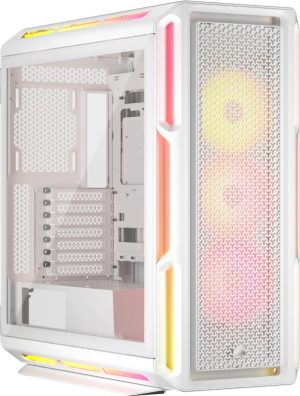 Carcasa CORSAIR iCUE LINK 5000T LX RGB, Mid Tower, White