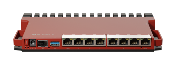 Router wireless Mikrotik L009UIGS-RM, porturi: 8x LAN1x SFP, porturi LAN/WLAN