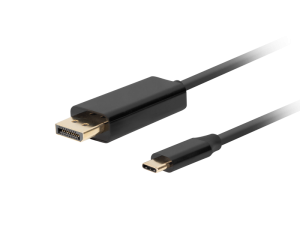 Cablu USB-C(M)  DisplayPort(M) 1,8 m 4K 60Hz negru