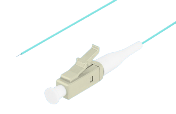 Pigtail fibră MM LC/UPC OM3 easy-strip 50/125 2 m aqua