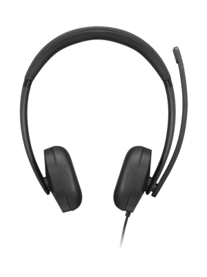Casti Head-band Lenovo VoIP Headset 5000, Wired, noise-canceling, Negru