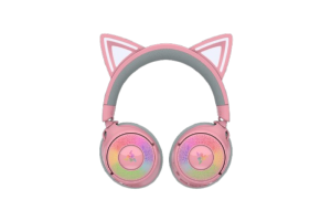 Casti Gaming Head-band Razer Kraken Kitty V3 Pro, Wireless/Wired, Roz