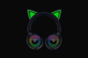 Casti Gaming Head-band Razer Kraken Kitty V3 Pro, Wireless/Wired, negru