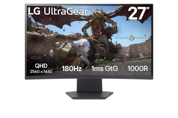 Monitor Gaming LG 27GS60QC-B, 27", 2560 x 1440 pixeli, Black,
