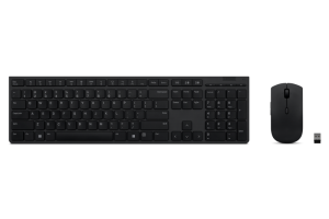 Kit Wireless tastatura si mouse Lenovo 4X31K03931, taste numerice, gri