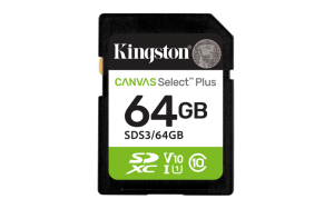 Card de memorie Kingston Canvas Select Plus Gen3 SDXC, 64