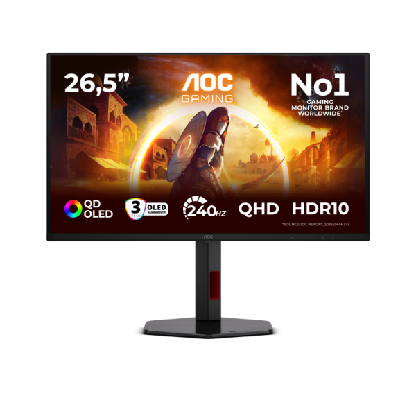 Monitor Gaming AOC Q27G4ZDR, 26.5", 2560 x 1440 pixeli, Black,
