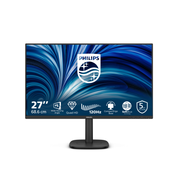 Monitor Consumer Philips 27B2N3500J/00, 27", 2560 x 1440 pixeli, Black,