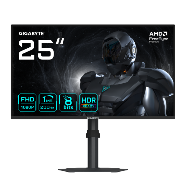 Monitor Gaming Gigabyte G25F2, 24.5", 1920 x 1080 pixeli, Black,