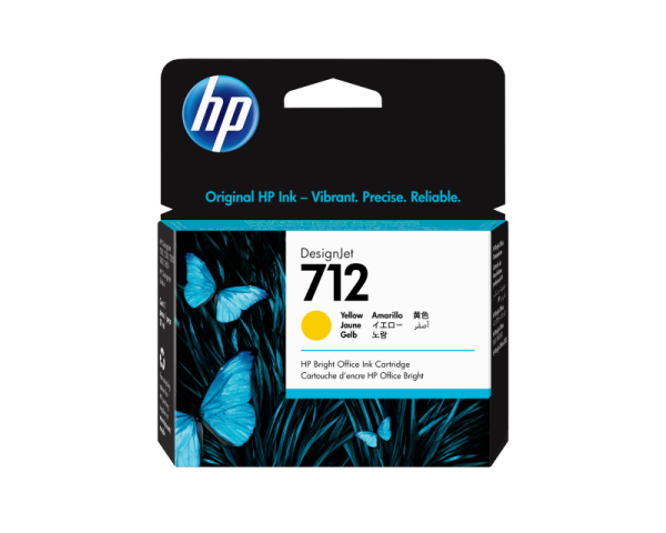 Cartus HP 712, galben