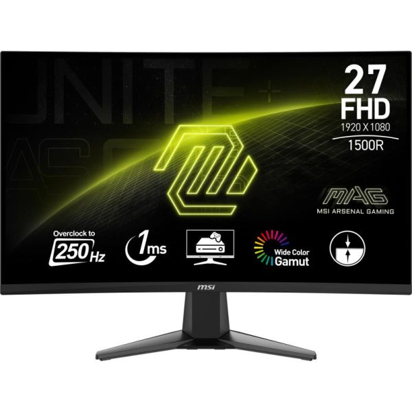 Monitor Consumer MSI MAG 27C6X, 27", 1920 x 1080 pixeli,