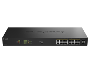 Switch D-Link 16 port GE PoE Unmanaged, capacitate 36 Gbps,