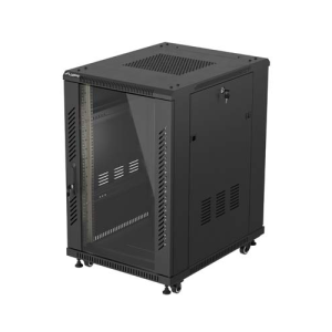 Dulap rack 19" perete 18U/600X800 (FLAT PACK) WITH GLASS DOOR,