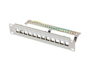 Patch panel gol 12 porturi 1U 10" FTP pentru module