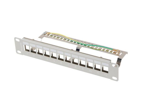 Patch panel gol 12 porturi 1U 10" FTP pentru module