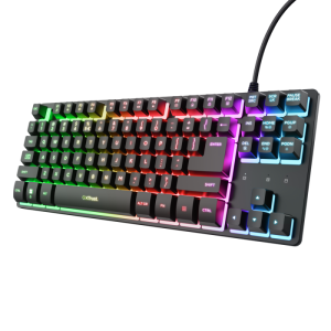 Tastatura Gaming Trust GXT 833 Thado TKL, RGB, USB, Negru