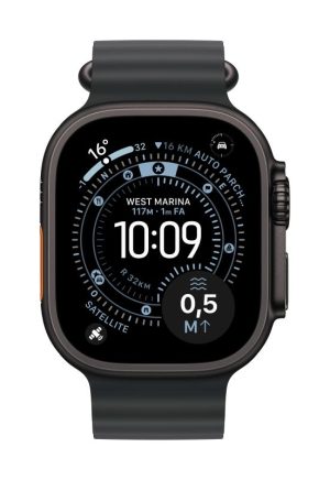 Curea pentru Apple Watch 49mm Navy Ocean Band - Black Titanium