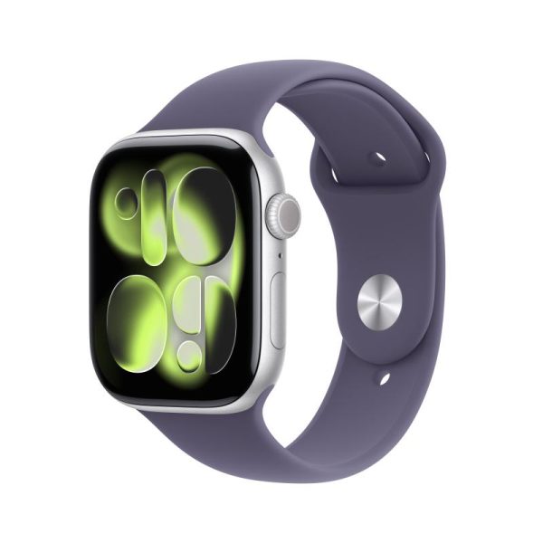 Apple Watch Series 11 GPS 46mm Silver Aluminium Case with Purple Fog Sport