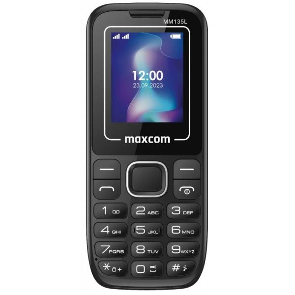 Telefon MAXCOM MM135 LIGHT, Single SIM, 2G, Negru