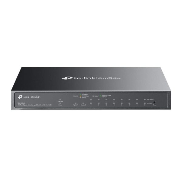 Omada 10-Port Gigabit Easy Managed Switch with 8-Port PoE+ PORT: