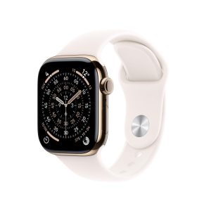 Apple Watch Series 11 GPS + Cellular 42mm Gold Titanium Case with