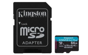 Card de memorie Kingston Canvas Go! Plus Micro-SDXC, 64 GB,