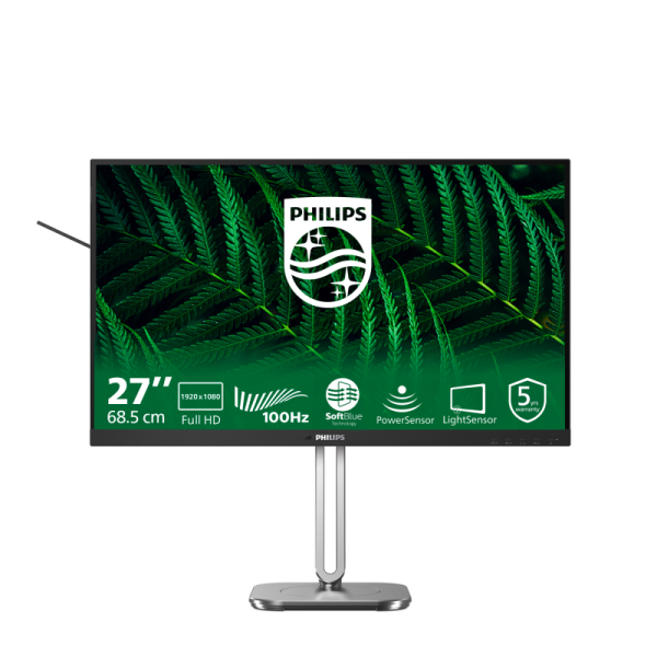 Monitor Consumer Philips 27B2G5200/00, 27", 1920 x 1080 pixeli, Anthracite,