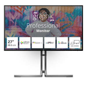 Monitor Consumer AOC 27" U27U3CV, 3840 x 2160 pixeli, Black,