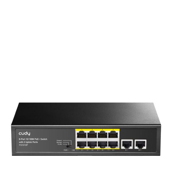 CUDY 8-Port 10/100M PSE RJ-45  +2 RJ45 10/100M Uplink
