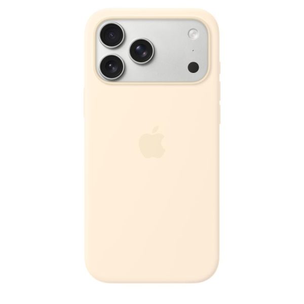 iPhone 17/18 Pro Max Silicone Case with MagSafe – Vanilla