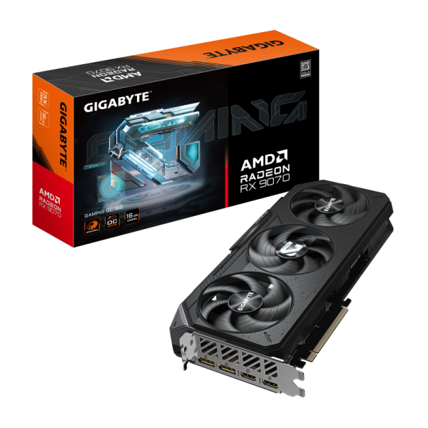 Placa video Gigabyte Radeon RX 9070 GAMING OC, 16GB GDDR6,