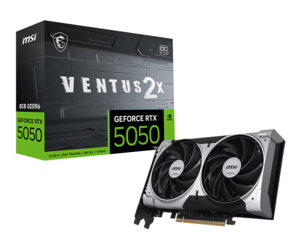 Placa video MSI GEFORCE RTX 5050 VENTUS 2X OC, 8GB