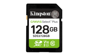 Card de memorie Kingston Canvas Select Plus Gen3 SDXC, 128