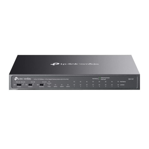 Omada 8-Port 10/100Mbps + 3-Port Gigabit Desktop Switch with 8-Port