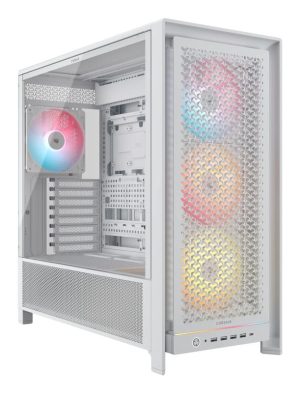 Carcasa CORSAIR FRAME 5000D RS ARGB, RGB, Mid Tower, White