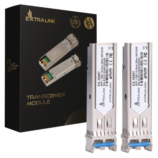 Extralink SFP 1.25G 2-pack  SFP Module  1.25Gbps LC/UPC