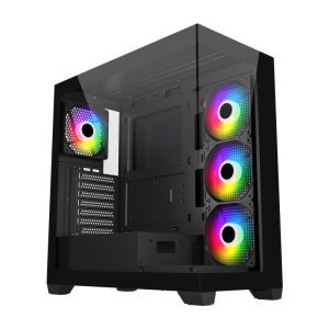 Carcasa FSP M340-BA, RGB, Mid Tower, Black