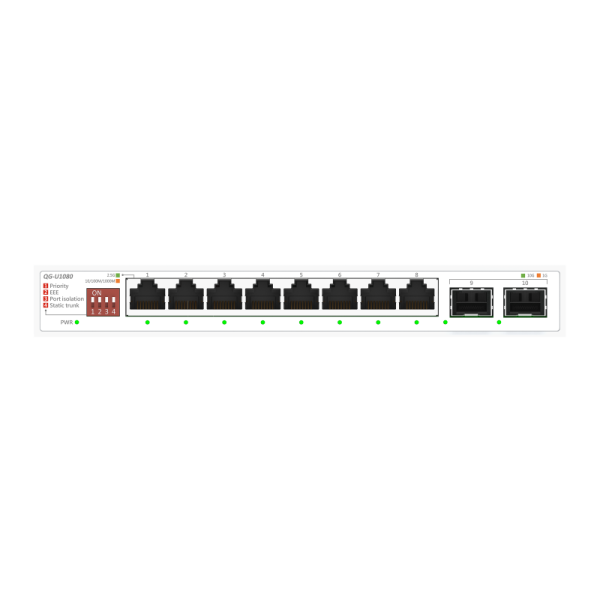 ASUS QG-U1080. Switch type: Unmanaged. Basic switching RJ-45 Ethernet ports