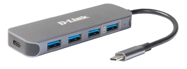 Docking station D-Link DUB-2340, USB Type-C, 60W, Gri, 2 ani