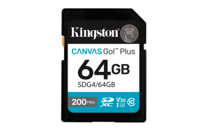 Card de memorie Kingston Canvas Go! Plus SDXC, 64 GB,