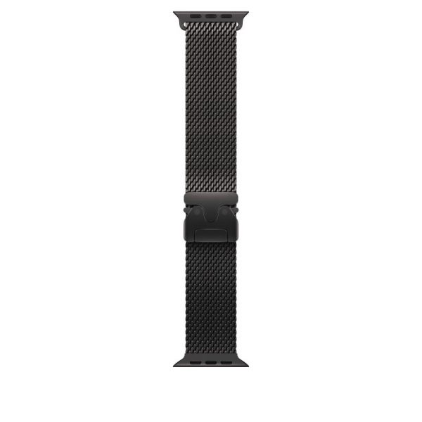 Curea pentru Apple Watch 49mm Black Titanium Milanese Loop -