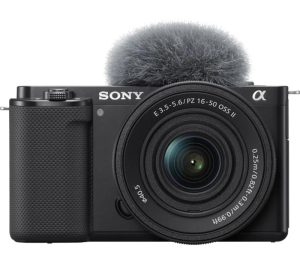 Aparat foto Mirrorless Sony Alpha ZV-E10, 24.2MP, 4K, Negru +