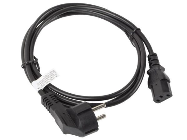 CEE 7/7->IEC 320 C13 POWER CORD 1.8M BLACK LANBERG
