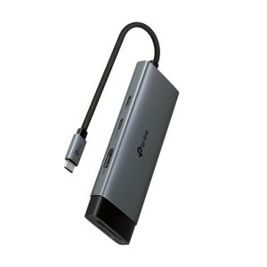 Hub USB TP-Link UH7020C, USB-C, 7 porturi, HDMI, Negru