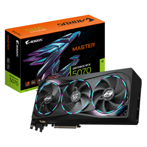 Placa video Gigabyte AORUS GeForce RTX 5070 MASTER, 12GB GDDR7,